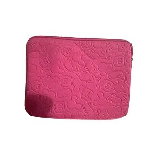 Disney Tablet Ipad Case Mickey Minnie Mouse Pink Padded Bag Soft Zipper